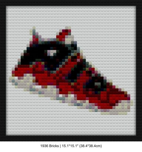 Sneakers brick block art