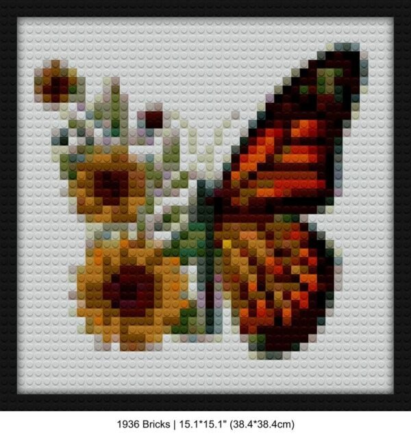 Butterfly bricks diy wall art