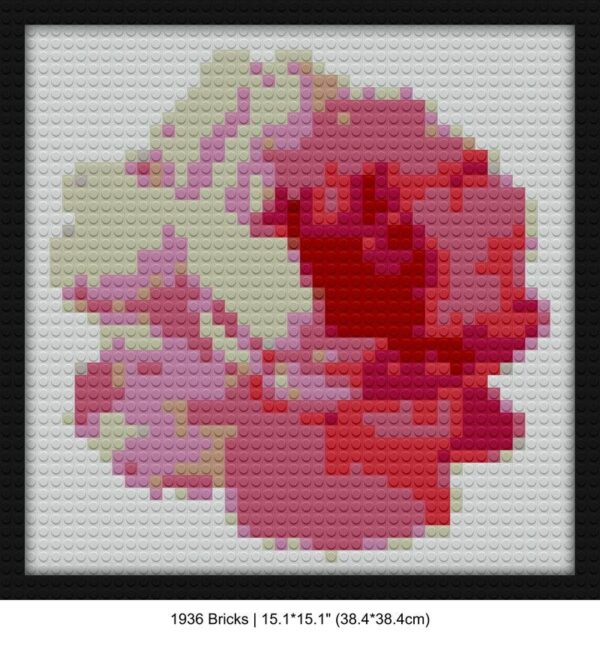 Floral art brick block