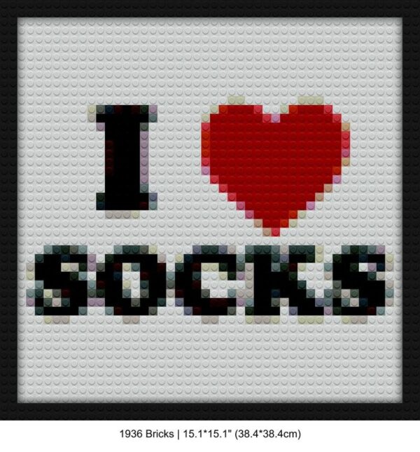 Novelty socks mosaic art