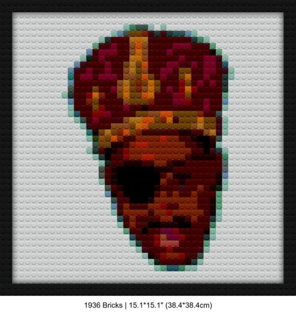 Hip hop merchandise mosaic art