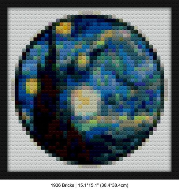 Art history brick block art | Compatible with LEGO-style bricks | Pixel Brick Art