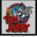 Cartoon art mosaic wall art