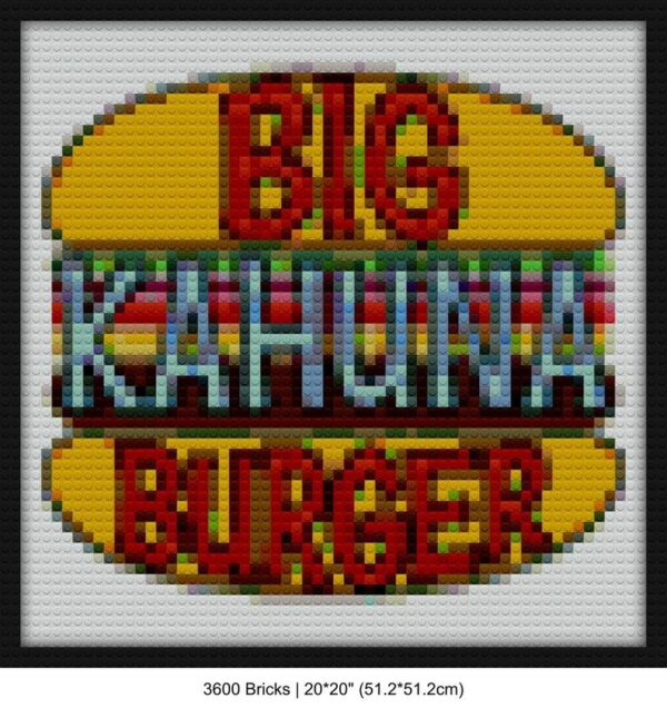 Big kahuna burger mosaic blocks