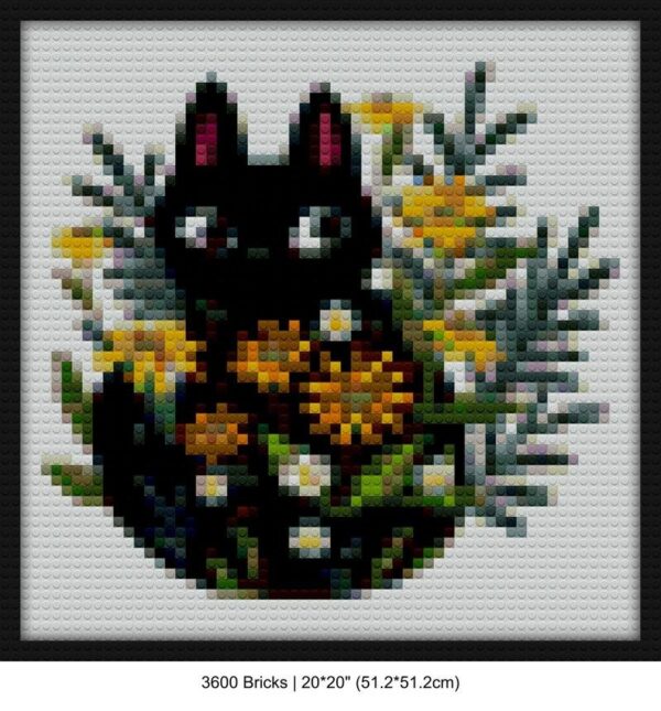 Black cat diy mosaic