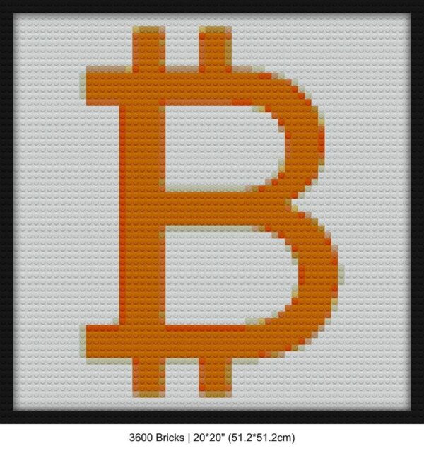 Bitcoin mosaic art