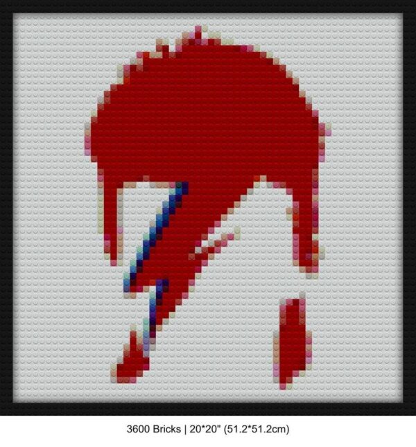 Bowie diy bricks art