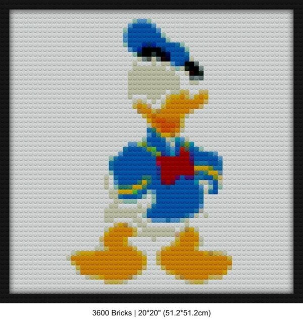 Donald duck brick block art