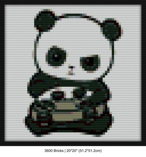 Panda mosaic blocks