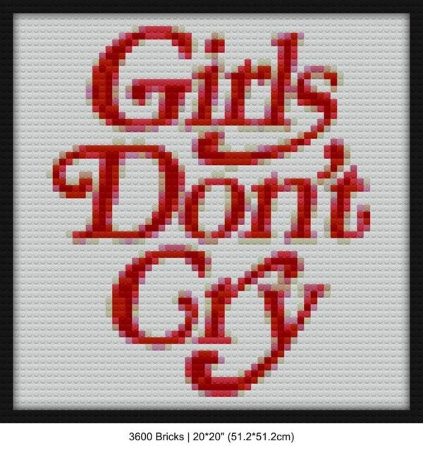 Girls dont cry mosaic wall art