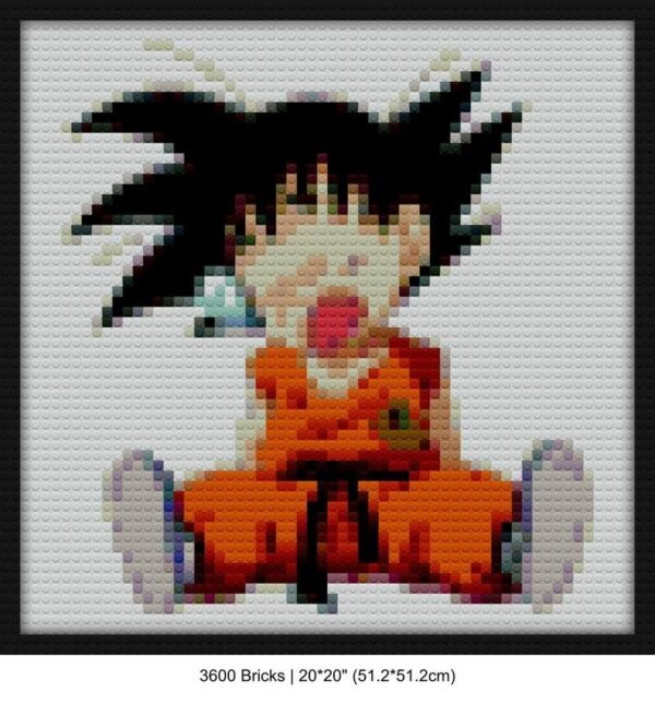 Goku diy bricks art