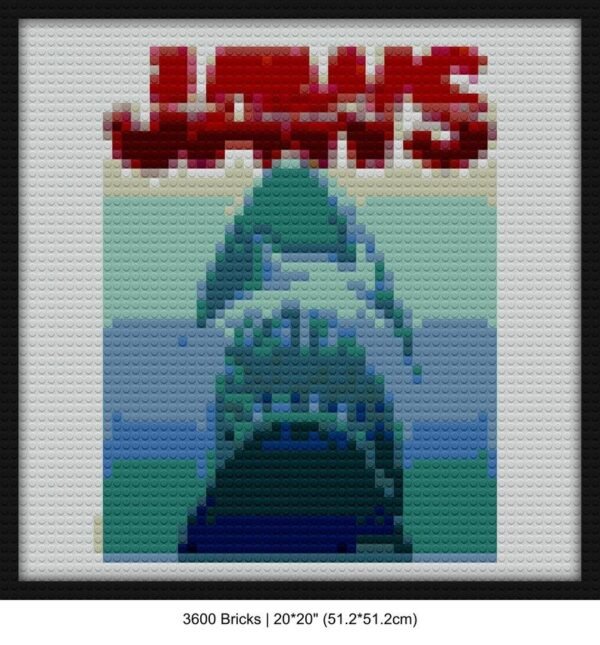 Jaws diy bricks art