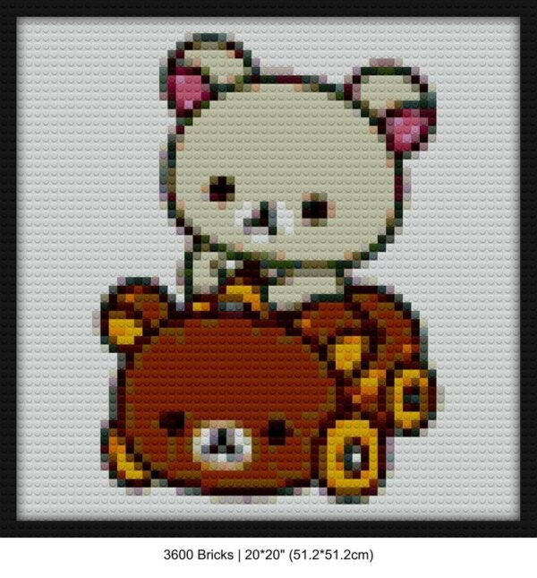 Rilakkuma brick block art