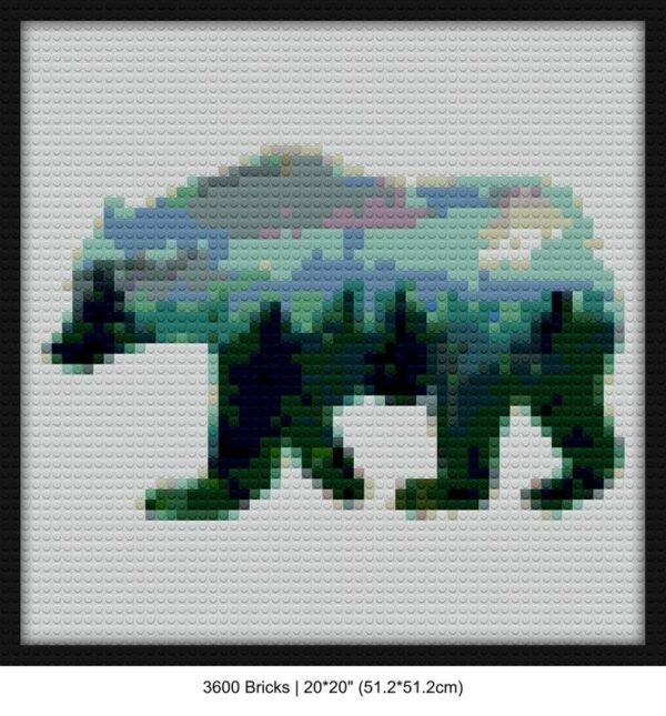 Bear mosaic blocks