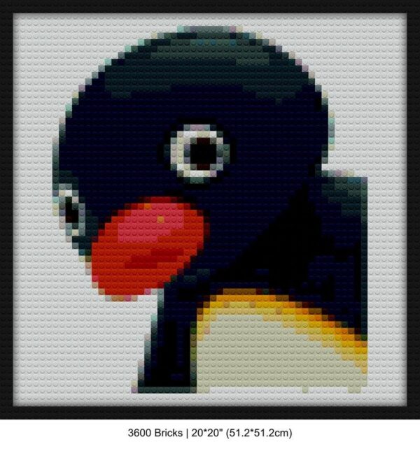 Pingu diy wall art