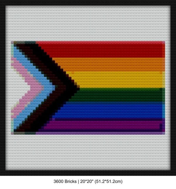 Progress pride flag diy wall art