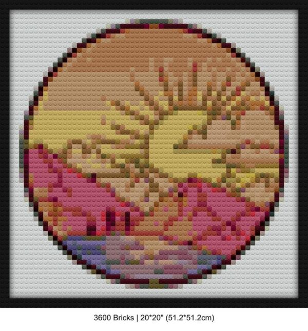 Sunset mosaic art