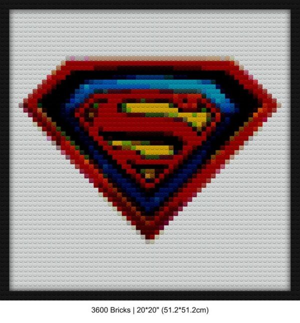 Superman new design fanart brick block