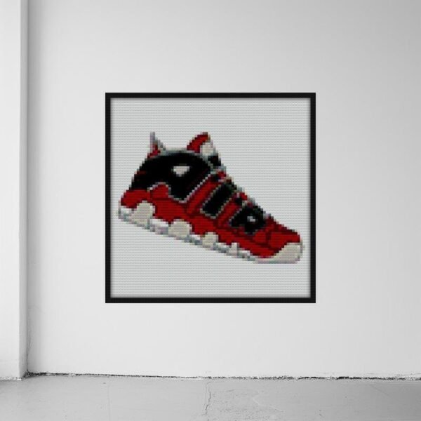 Air Max More Uptempo The Hoops Pack Bricks mosaic wall art