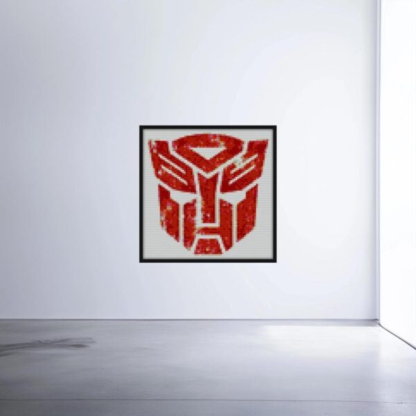 Autobots Logo Distressed Bricks diy blocks