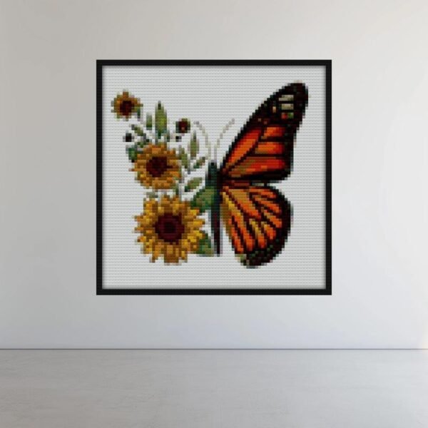 Butterfly Bricks brick block art