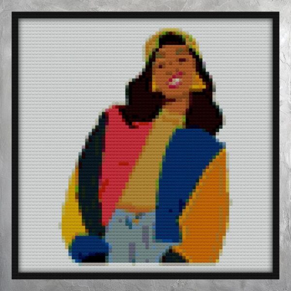 Cardi B Bricks mosaic blocks