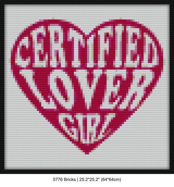 Certified lover girl brick block