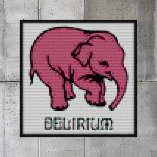 Delirium tremens Bricks mosaic art