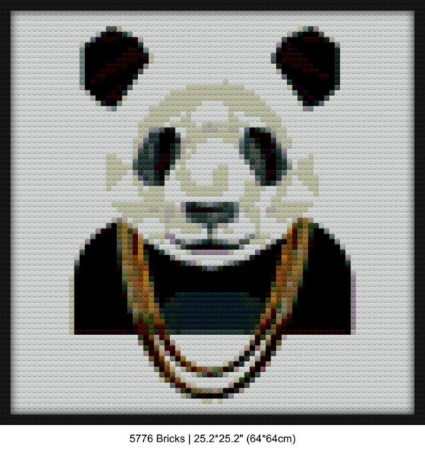 Panda brick block