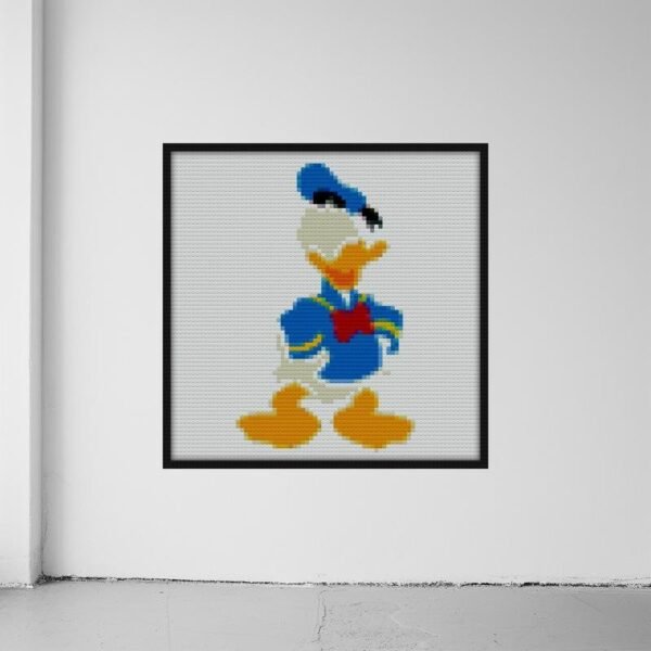 Donald Duck Bricks brick block art