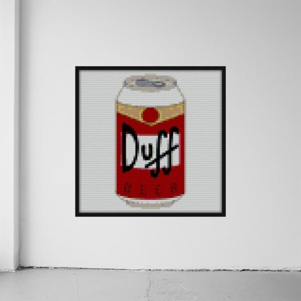 duff beer Bricks mosaic wall art