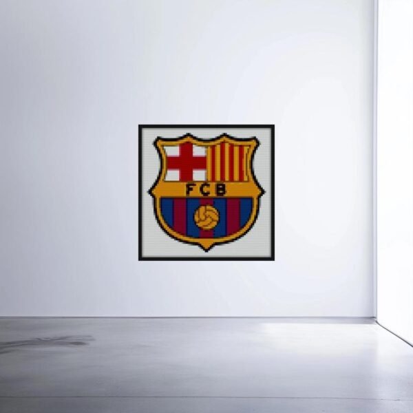 FC Barcelona Logo Bricks mosaic art