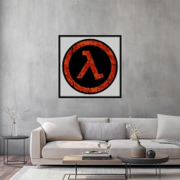 Half Life Lambda Symbol Bricks diy blocks