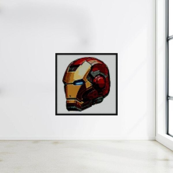 Iron Helmet Bricks diy wall art