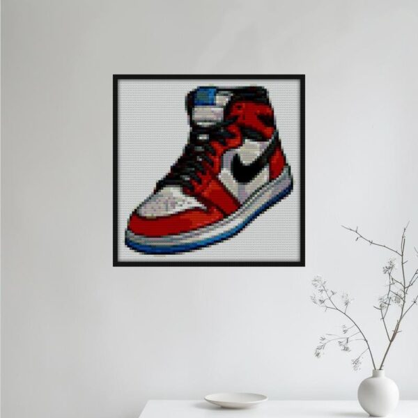 JORDAN 1 HIGH OG SPIDER ORIGIN Bricks mosaic wall art