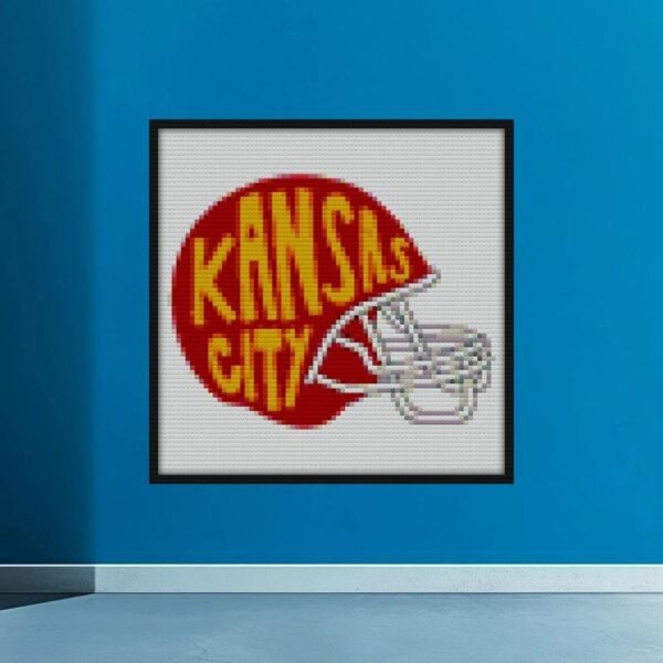 Kansas City Chiefs Sticker Bricks diy bricks art