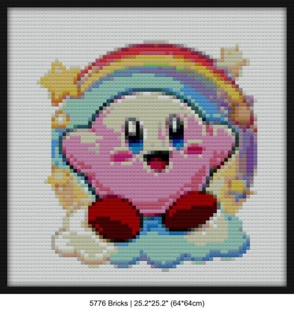 Kirby brick block art