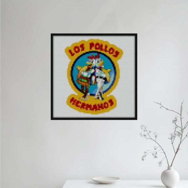 Los Pollos Hermanos Bricks diy bricks art | Compatible with LEGO-style bricks | Pixel Brick Art