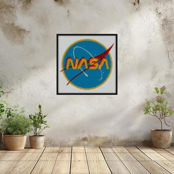 NASA RETRO Bricks diy wall art