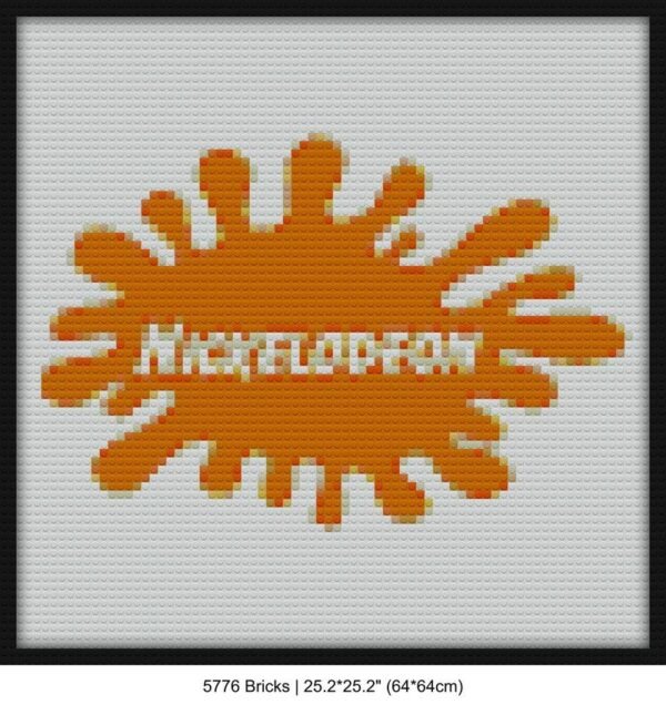 Nickelodeon logo brick block