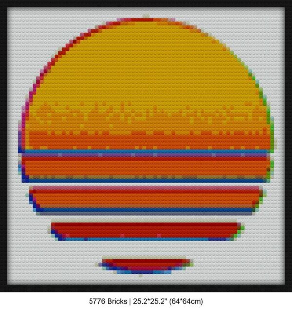 Outrun mosaic art