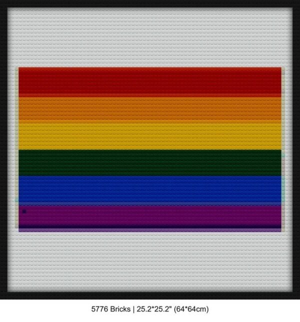 Lgbt pride flag diy art