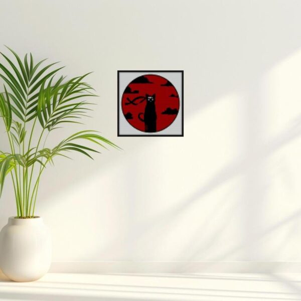 Redmoon Ninja Cat Slaughter Bricks diy wall art