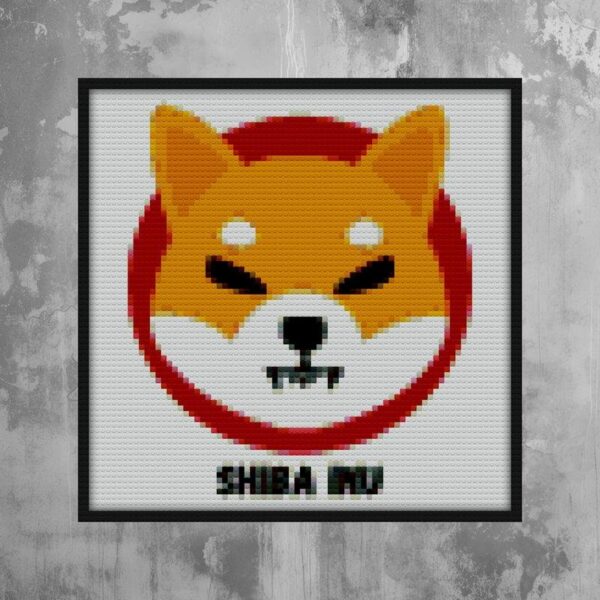 Shiba Inu Crypto Bricks diy bricks art