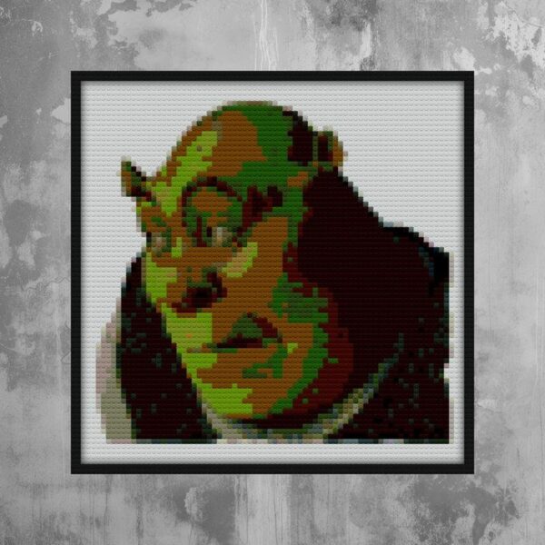 Shrek Bricks brick block art