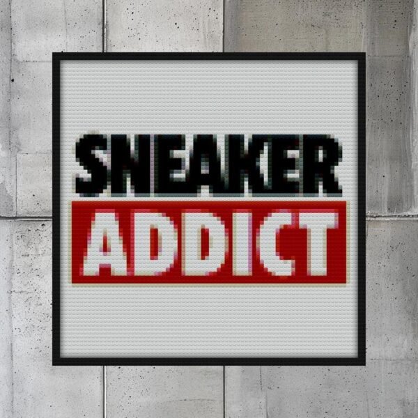 Sneaker Addict Box Bred Bricks diy bricks art