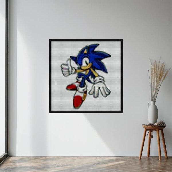 Sonic the Hedgehog Bricks diy bricks art