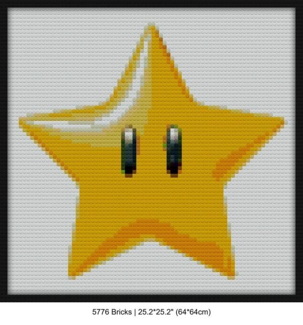Mario kart brick block art