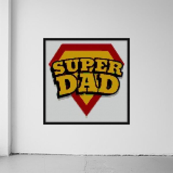 SUPER DAD IS DAD GIFTS FOR FATHER S DAY Bricks mosaic art