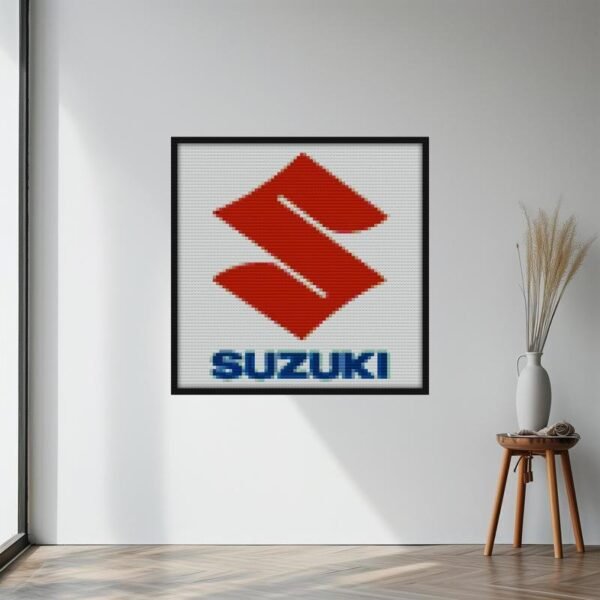 Suzuki logo Bricks mosaic wall art